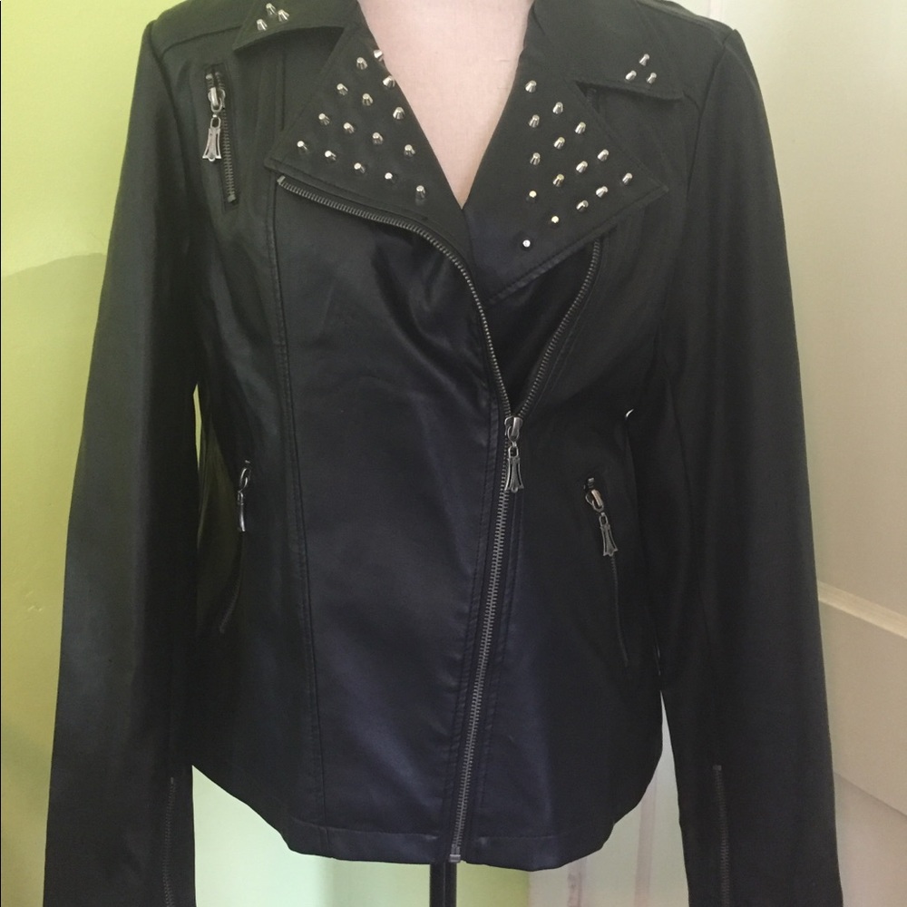 NWT studded moto jacket
